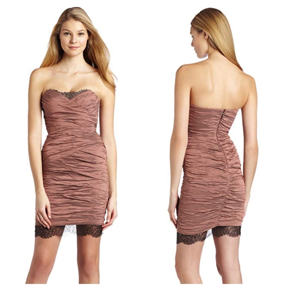 BCBGMAXAZRIA Rachael Strapless Mini Dress